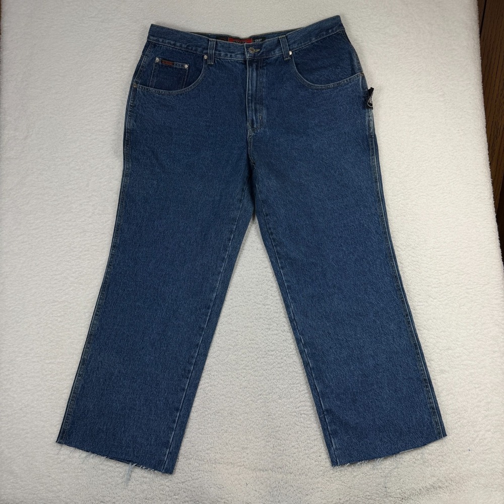 Webs Jeans Men's 40x33 (39x28) Blue 90s Baggy Wide Cyber Hip Hop Easy Fit Skater